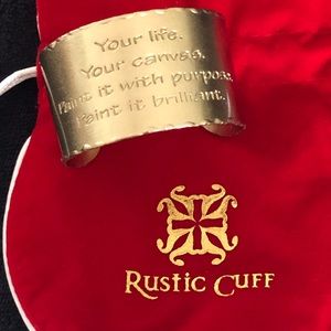 Rustic Cuff 1.5 inch gold definition cuff